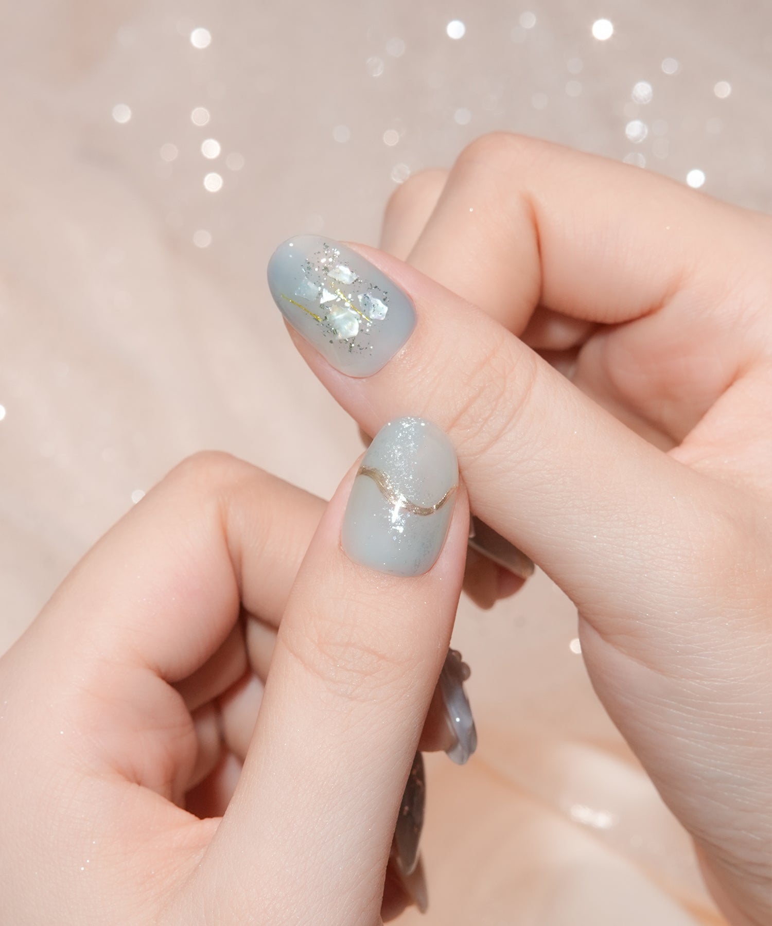 Blue gray ネイルチップ Blue gray ネイルチップ