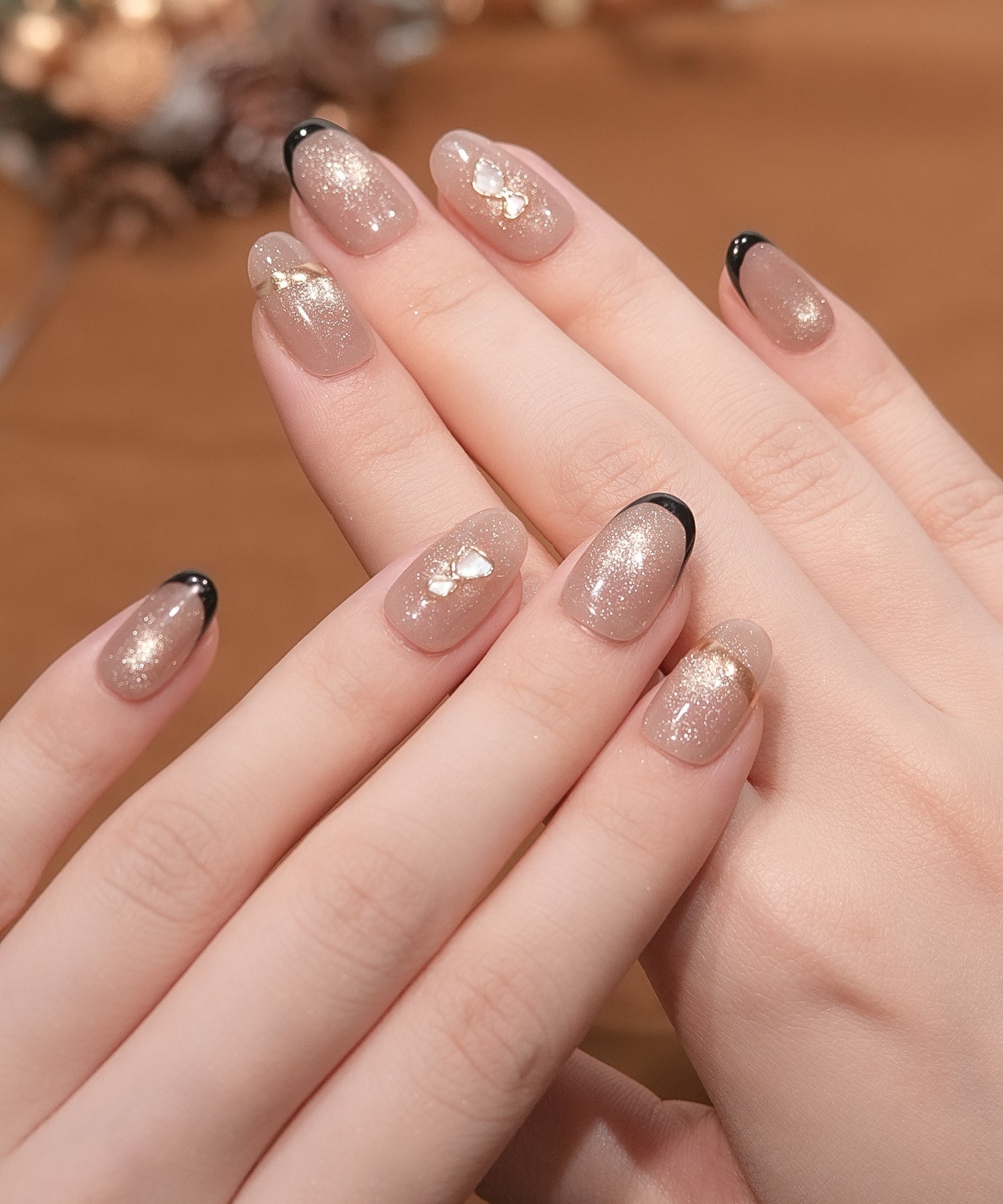 マグネットネイル ブライダルネイル 結婚式 ミラーフレンチ ネイルチップ マグネットネイル ブライダルネイル 結婚式 ミラーフレンチ ネイル